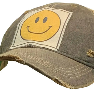 Happy Face Trucker Vintage Cap