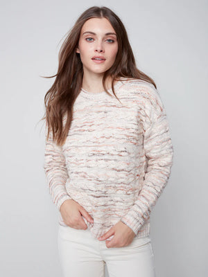 Sweater with Decorative Stitching