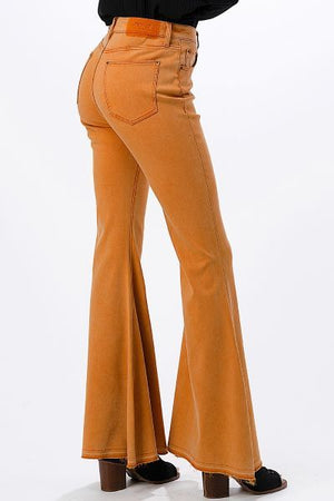 Bell Flare Pants - Orange