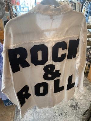 White Rock and Roll Denim Jacket